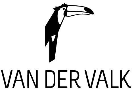 Het logo van Van der Valk voor eigen rally